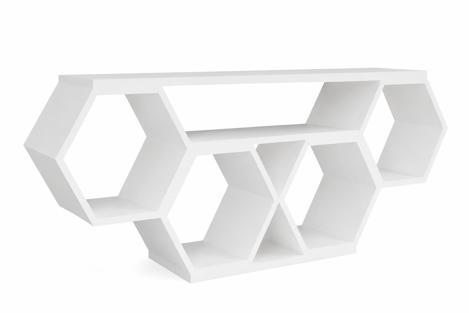 Decorotika Tv-Element Weiß 140x55.5x29.6 cm