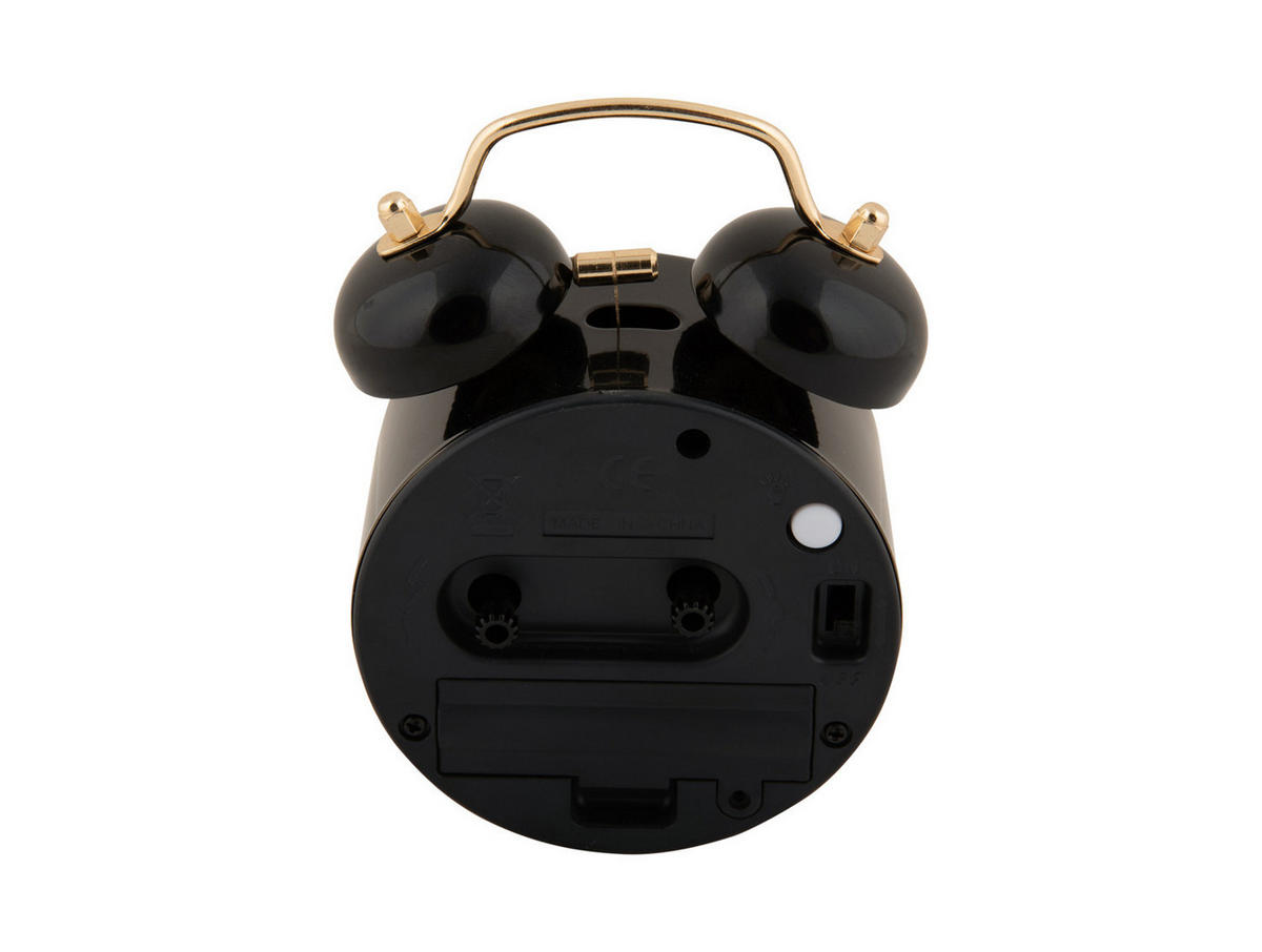 WECKER Retro Pearl Glow Ø 8 cm - Schwarz, Metall (8/12/4.6cm) - Karlsson