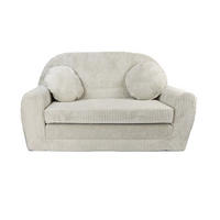 SOFA David - Ausklappbares Kindersofa aus Teddystoff mit Verlängerung - in Beige - Beige, Textil (96/57/48cm) - Fortisline