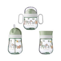 TRINKLERNBECHER Mio Little Farm 3er Set - Grün, Kunststoff (0.001L) - Mepal