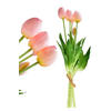 KUNSTBLUME Virdis Tulpen Rosa 40/40/40 cm Kunstoff - Rosa, Kunststoff (40cm) - Mondex