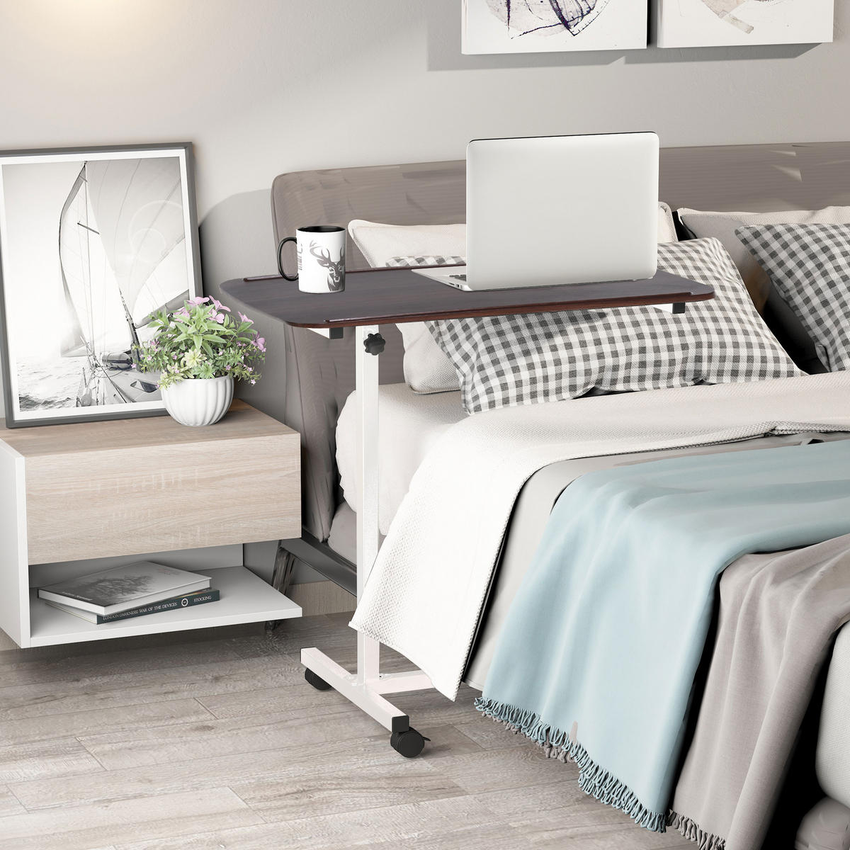 BÜROTISCH Dunkler Walnuss 1 Stück - Walnussfarben, Holzwerkstoff (40/100/77cm) - GiPP