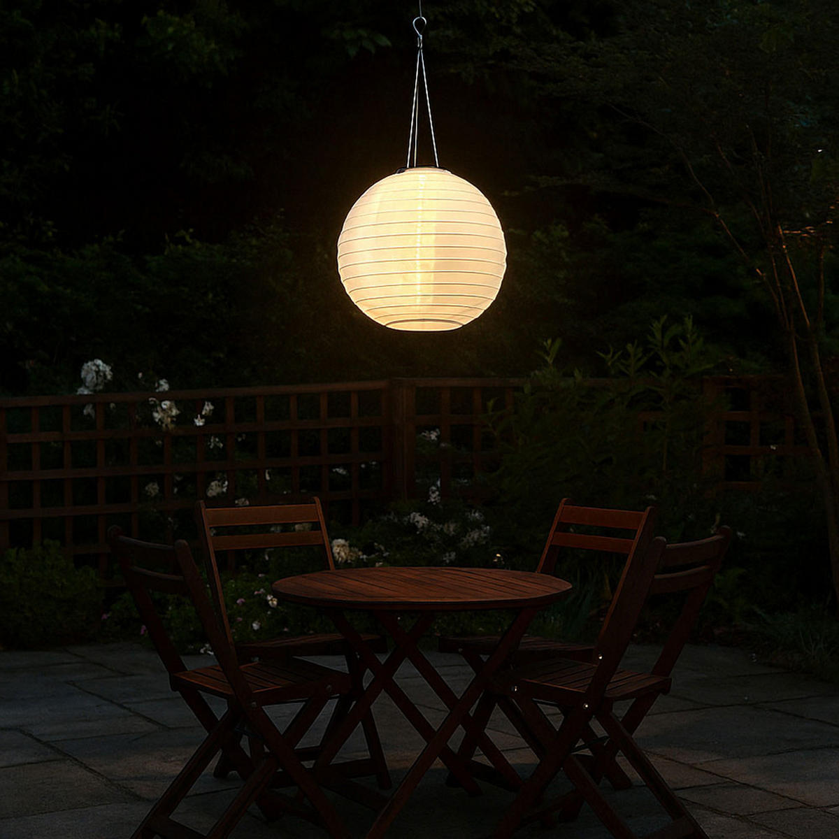 LED AUSSENHÄNGELEUCHTE Lampion Beige 2er Set - Beige, Metall (30/30/55cm) - Globo Lighting