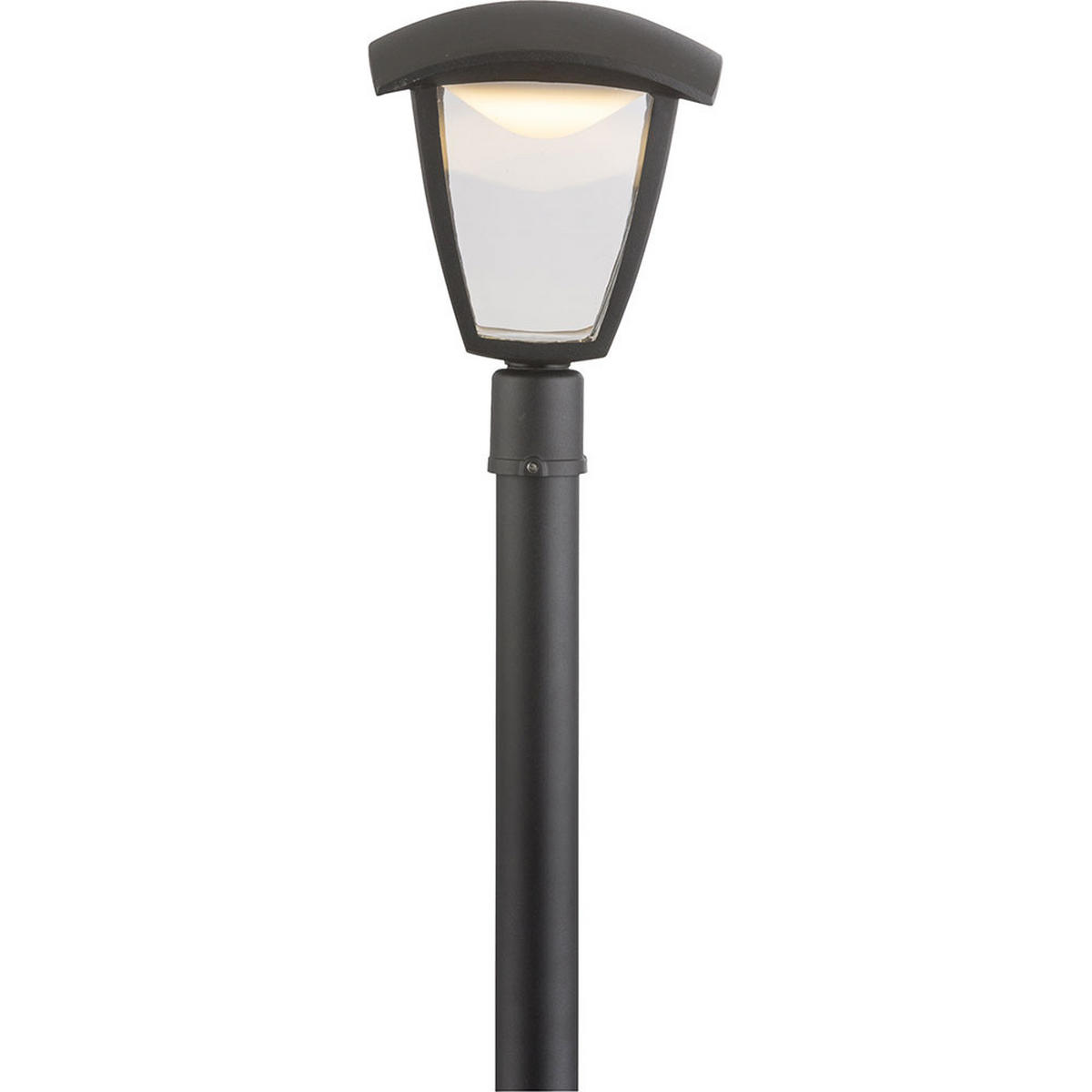 LED AUSSEN STEHLEUCHTE Aluminium Schwarz - Schwarz, Holz (16.5/16.5/110cm) - Globo Lighting