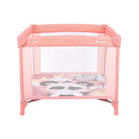 LAUFSTALL Enjoy pink 92 x 92 cm, klappbar, Tragetasche, Sichtfenster, Babyreisebett - Pink, Metall (92/77/92cm) - Kikka boo