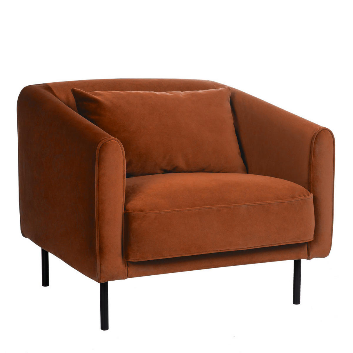 DESIGN-SESSEL - Rost - Rostfarben, Textil (87/73/83cm) - Drawer