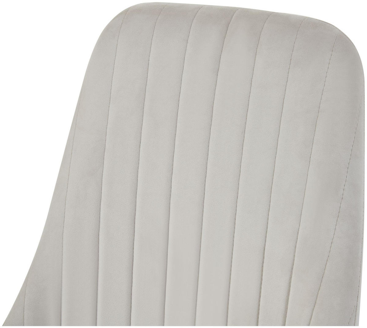 STUHL Claudia creme 2er Set - Creme/Schwarz, Textil/Metall (44/88/58cm) - Xonox