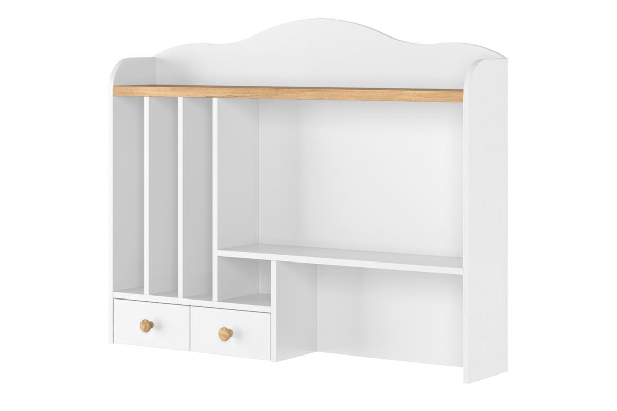 SCHREIBTISCHAUFSATZ HUTTO - Weiß, Holzwerkstoff (107/85/20cm) - KONSIMO®