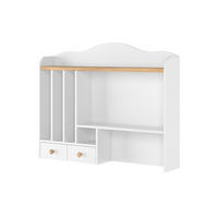 SCHREIBTISCHAUFSATZ HUTTO - Weiß, Holzwerkstoff (107/85/20cm) - KONSIMO®