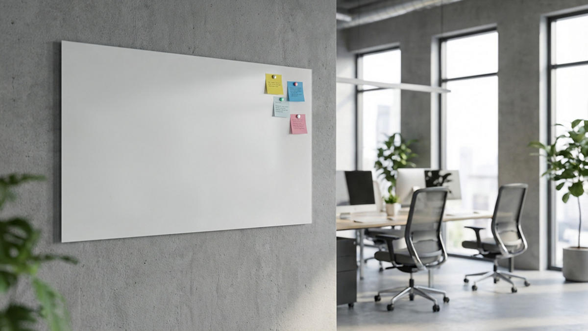 GLASTAFEL – matt magnetisch, 140x80 cm - Weiß, Glas (140/80/0.7cm) - ALLboards