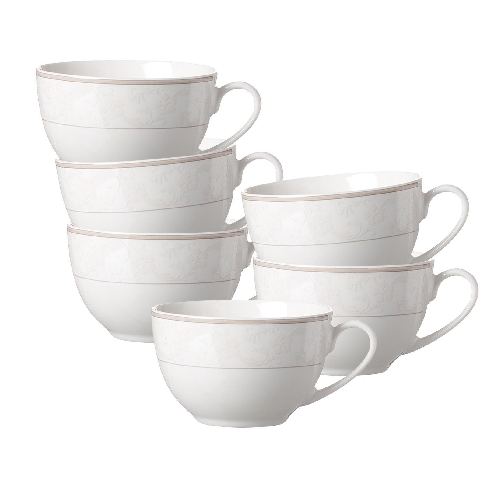 KAFFEETASSEN Isabella beige 250 ml 6er Set - Beige, Keramik (0.25L) - Ritzenhoff Breker