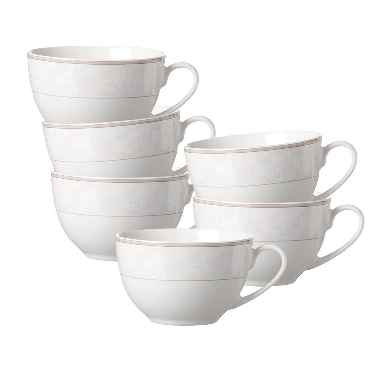 KAFFEETASSEN Isabella beige 250 ml 6er Set - Beige, Keramik (0.25L) - Ritzenhoff Breker