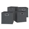 FALTBOX 30 x 30 Anthrazit 30 x 30 cm 4er Set - Anthrazit, Wellpappe (30/30cm) - Vicco