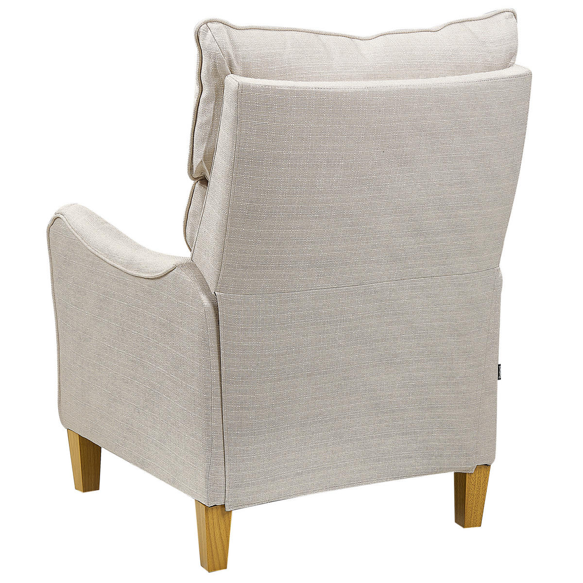 SESSEL hellbeige manuell verstellbar Royston - Hellbraun/Beige, Textil (68/108/73cm) - Beliani