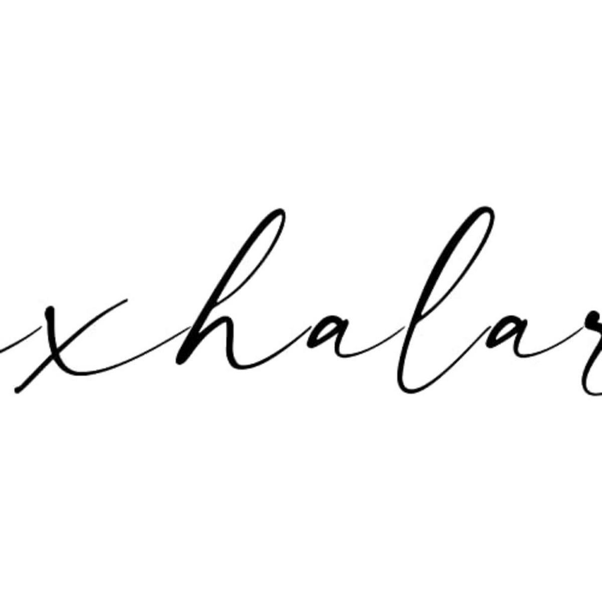 POSTER Set mit 4 Atmen TypografieStil A3 Rahmenlos - Klar, Papier (29.7/3cm) - Nacnic