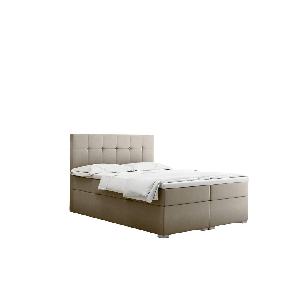 Thumbnail - Kaiser Möbel Boxbett, Beige, Textil, 2 Schubladen, H2, Höhe ca. 20 cm, einzeln stellbar,Rechteckig, Rollen, 180x200 cm, ...