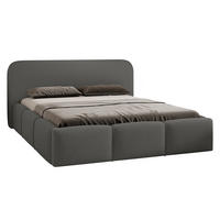 POLSTERBETT Stokre - Dunkelgrau/Schwarz, Holz/Holzwerkstoff (160/200cm) - MIRJAN24