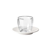 ESPRESSOGLAS MIT UNTERTASSE Manufacture Rock weiß 70 ml - Weiß, Kunststoff (0.07L) - Villeroy & Boch