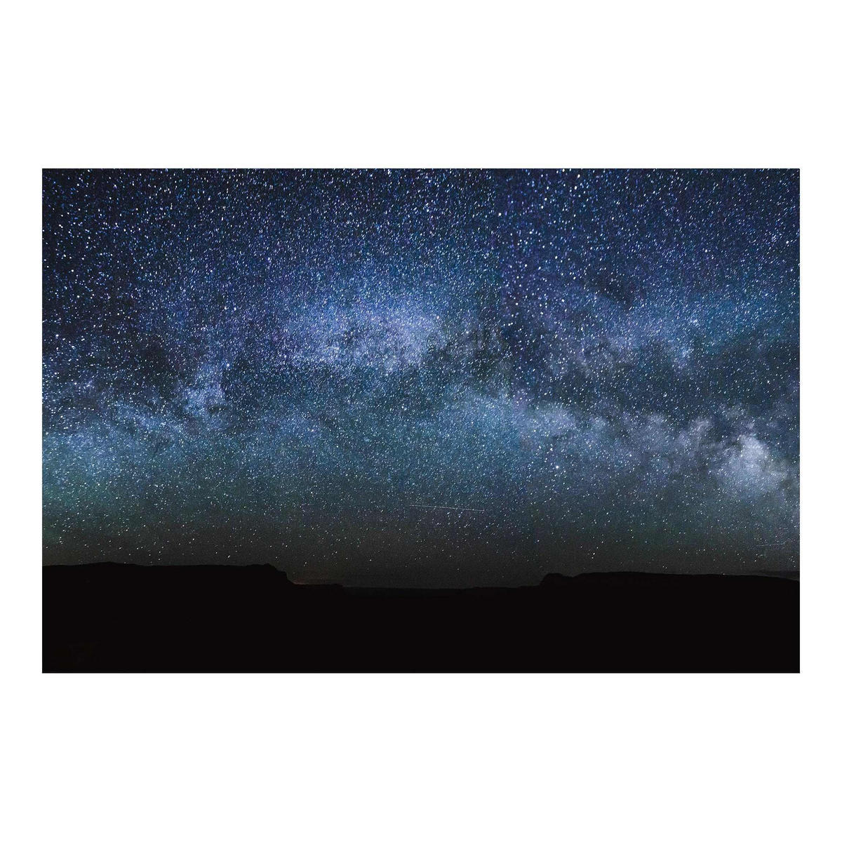 FOTOTAPETE Leuchten des Sternenhimmels 336/225 cm - Schwarz, Papier (336/225cm) - Bilderwelten