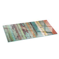 GLASPLATTE für Kamin 125x50 cm Türkis - Türkis, Glas (125/50/0.4cm) - ArtPrintCave