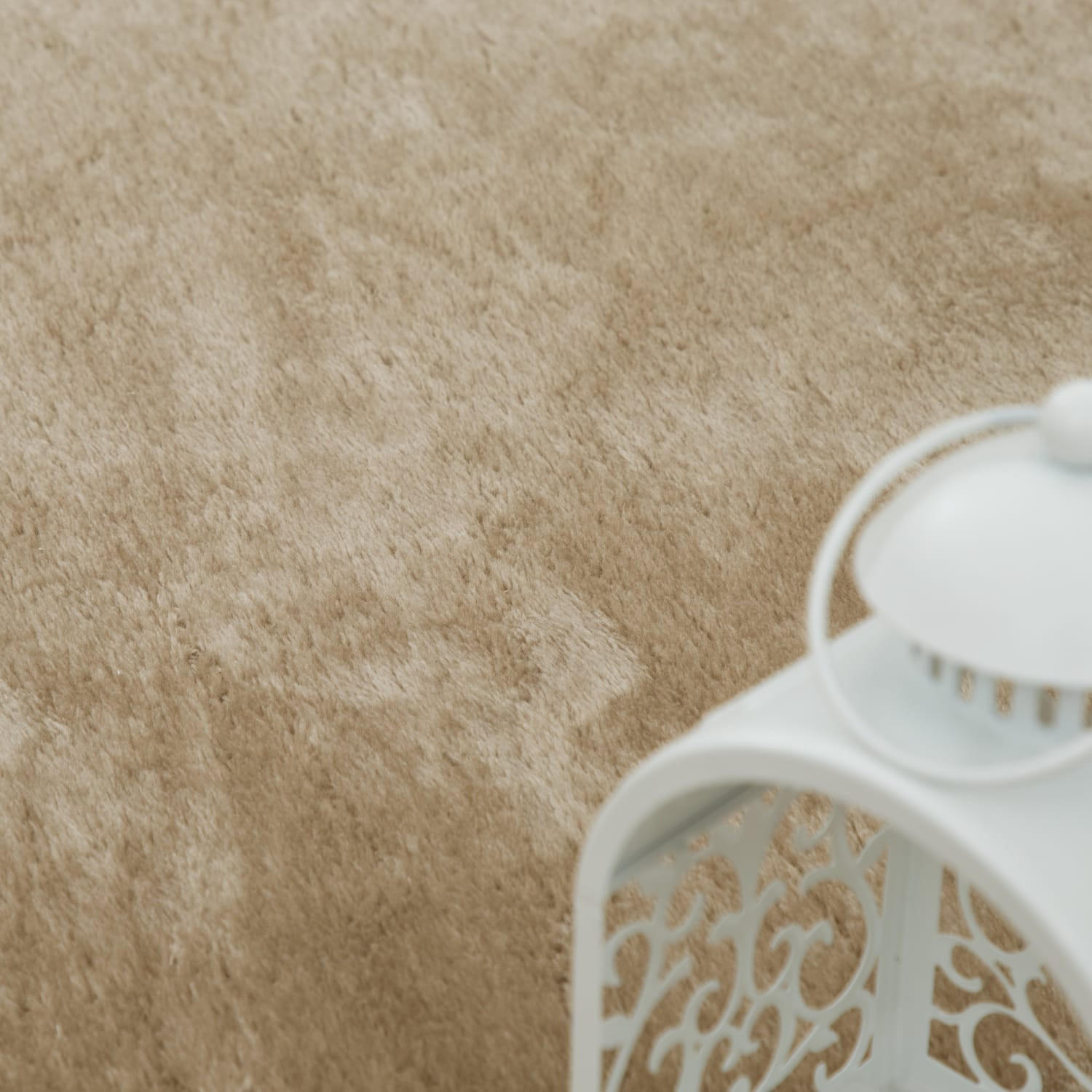 TEPPICH Kurzflor waschbar Unifarben Wohnzimmer schmutzabweisend Natur Rund 200D - Naturfarben, Textil (200/200cm) - KADIMA DESIGN