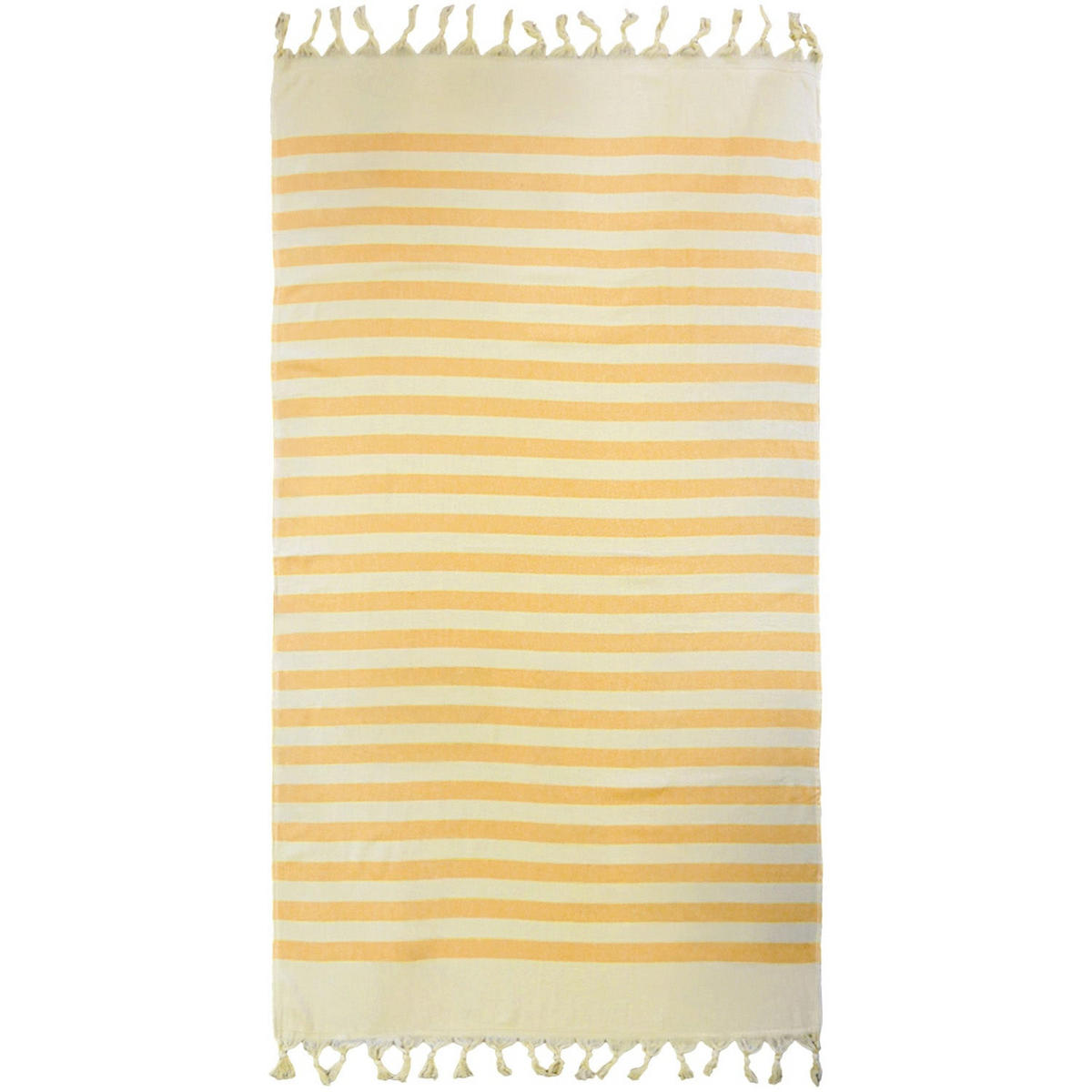 HAMAMTUCH mit Frottee-Fütterung Gelb 90x160 340g/m² - Fidji Sonnenblume - Gelb, Textil (160/90cm) - LE COMPTOIR DE LA PLAGE