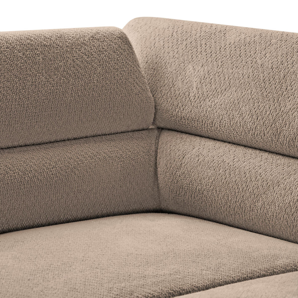 ECKSCHLAFSOFA Mellow mit Bettkasten, Hellbraun, rechts - Hellbraun/Schwarz, Textil (270/205cm) - Beautysofa