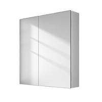 SPIEGELSCHRANK Weiß 65/60/14,5 - Weiß, Metall (60/65/65cm) - EMKE