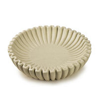 DEKORAČNÍ MISA, poliresin, béžová - béžová, plast (7cm) - Mondex