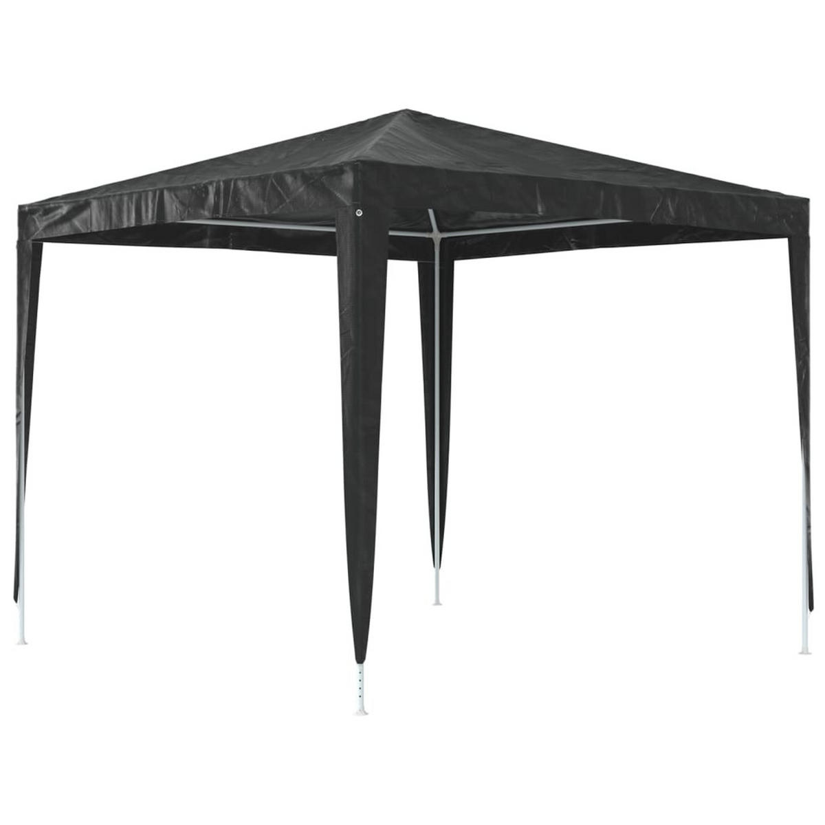 PROFI-PARTYZELT 2.5/2.5 M Anthrazit 90 G/M² - Anthrazit, Kunststoff (250/240/250cm) - vidaXL
