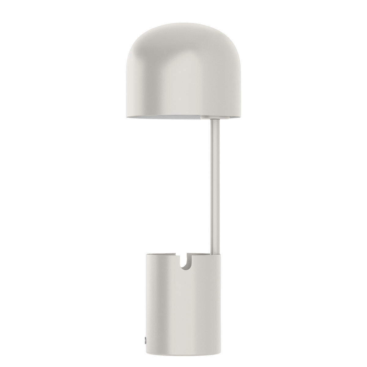 AKKU-TISCHLEUCHTE - Eisen - Beige, Metall (13/13/37cm) - home24