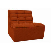 SESSEL, Loungesessel, Plüschstoff Pop, Kupfer, LAZY - Kupferfarben, Holz (80/76/93cm) - Kaiser Möbel