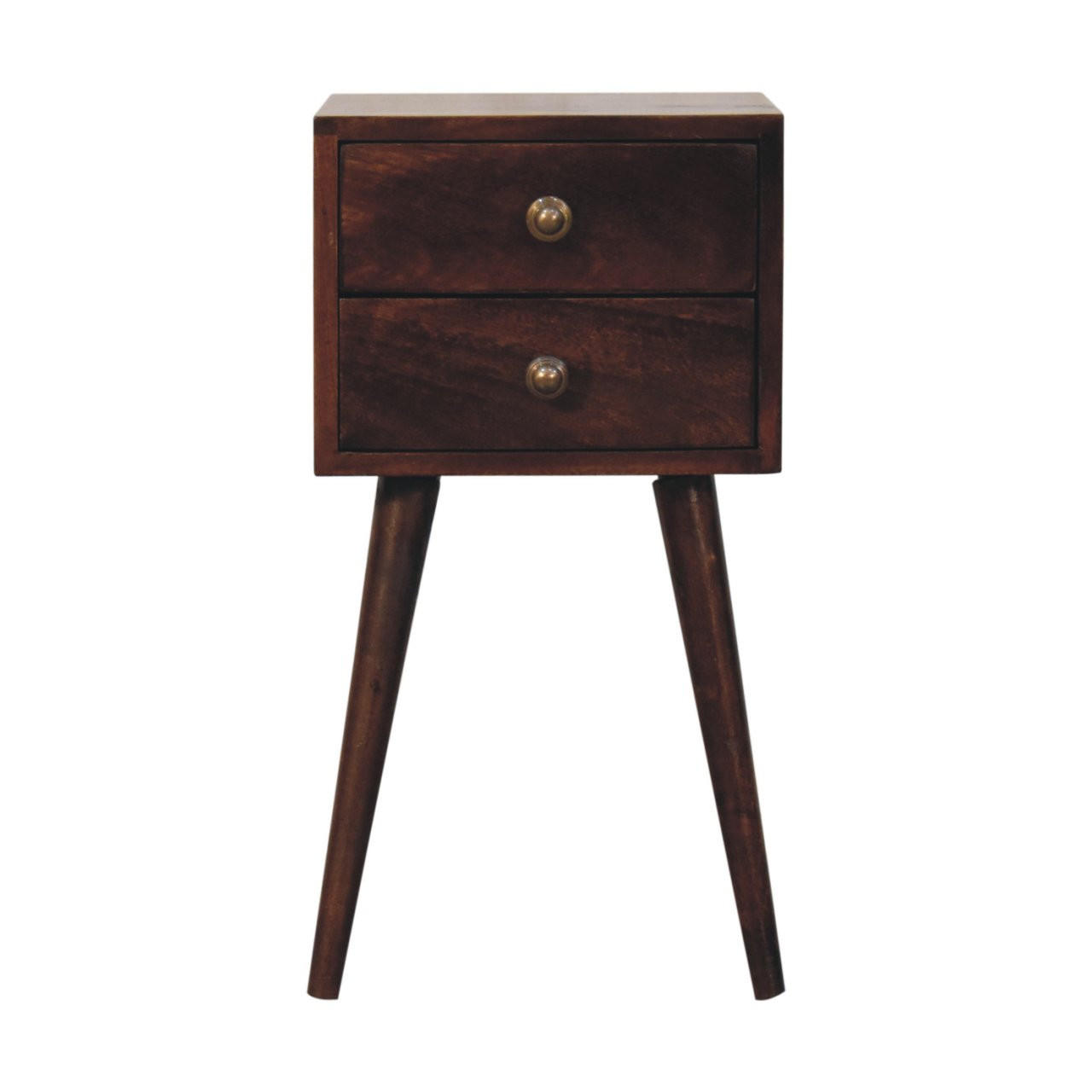 Artisan Furniture KONSOLOVÝ STŮL Povrchová úprava California Walnut, 2 zásuvky, 1 otevřená police, lakovaná hnědá