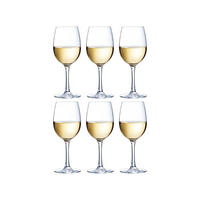WEISSES WEINGLAS Weiße Weingläser Cabernet 250 ml - 6 Stücke - Transparent, Glas (0.25L)