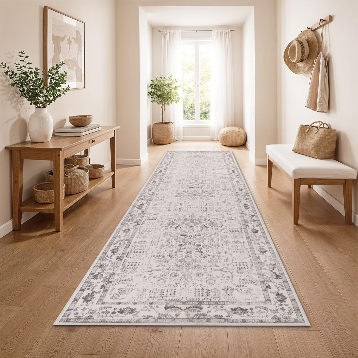 KURZFLORTEPPICH 80/300 cm Semer 427 - Grau, Textil (80/300cm) - Paco Home