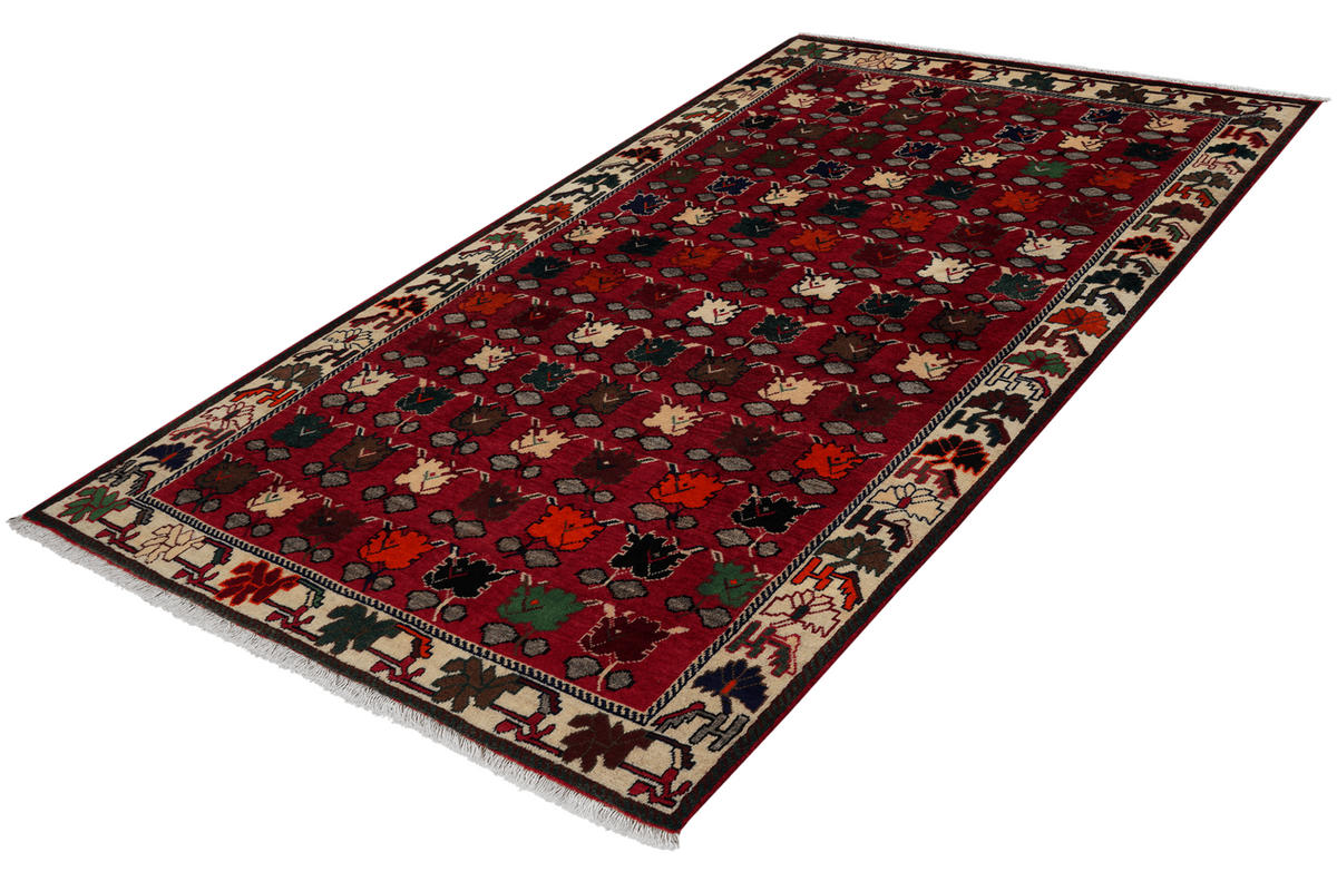 ORIENTTEPPICH handgeknüpft Gashgai Rot 198/106 cm Schurwolle - Rot, Textil (106/198cm) - Looma