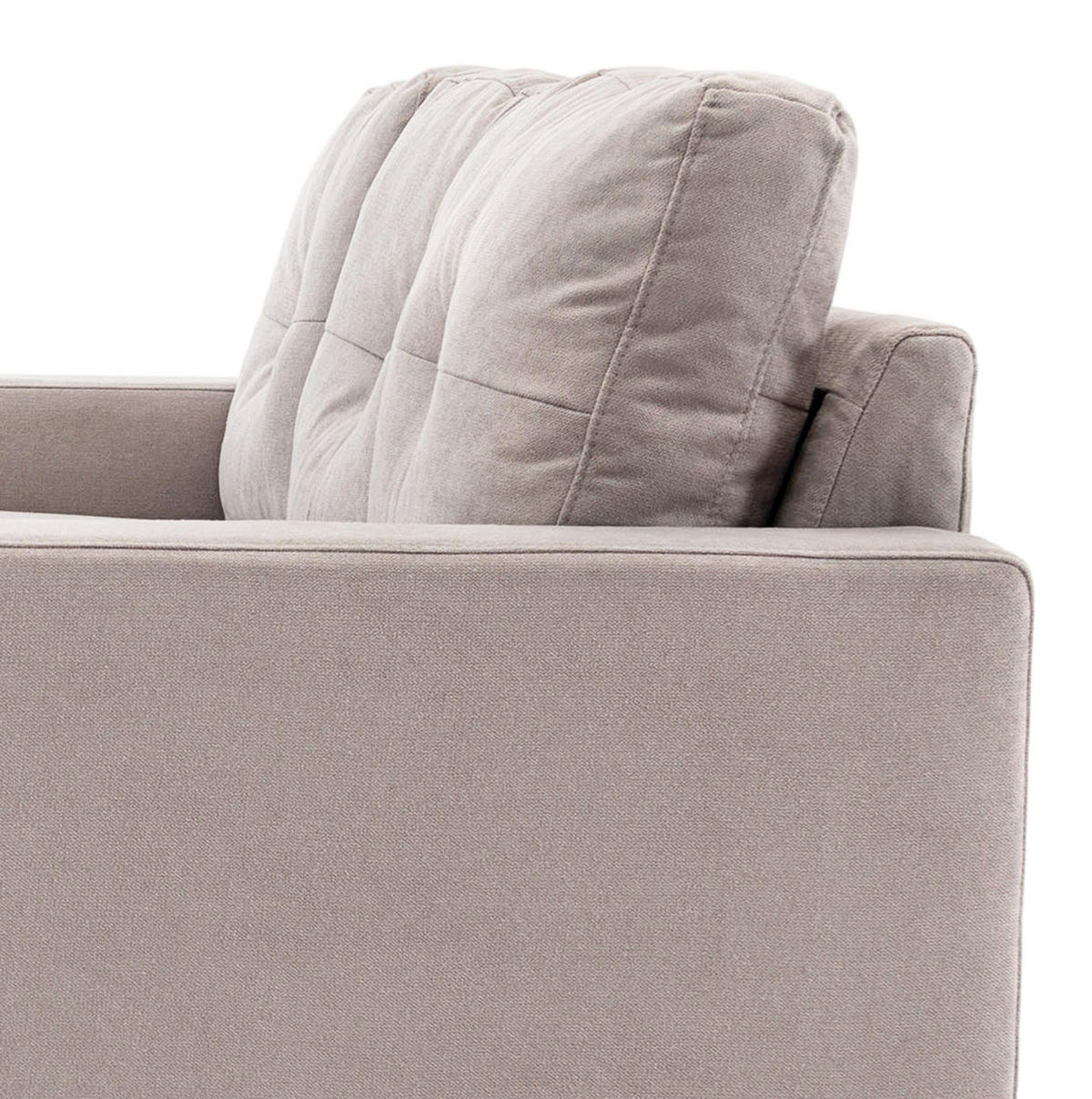 ECKSOFA 193/136/85 cm hellgrau aus Leinenoptik mit Chaiselongue - Hellgrau, Textil (136/193cm) - OKWISH