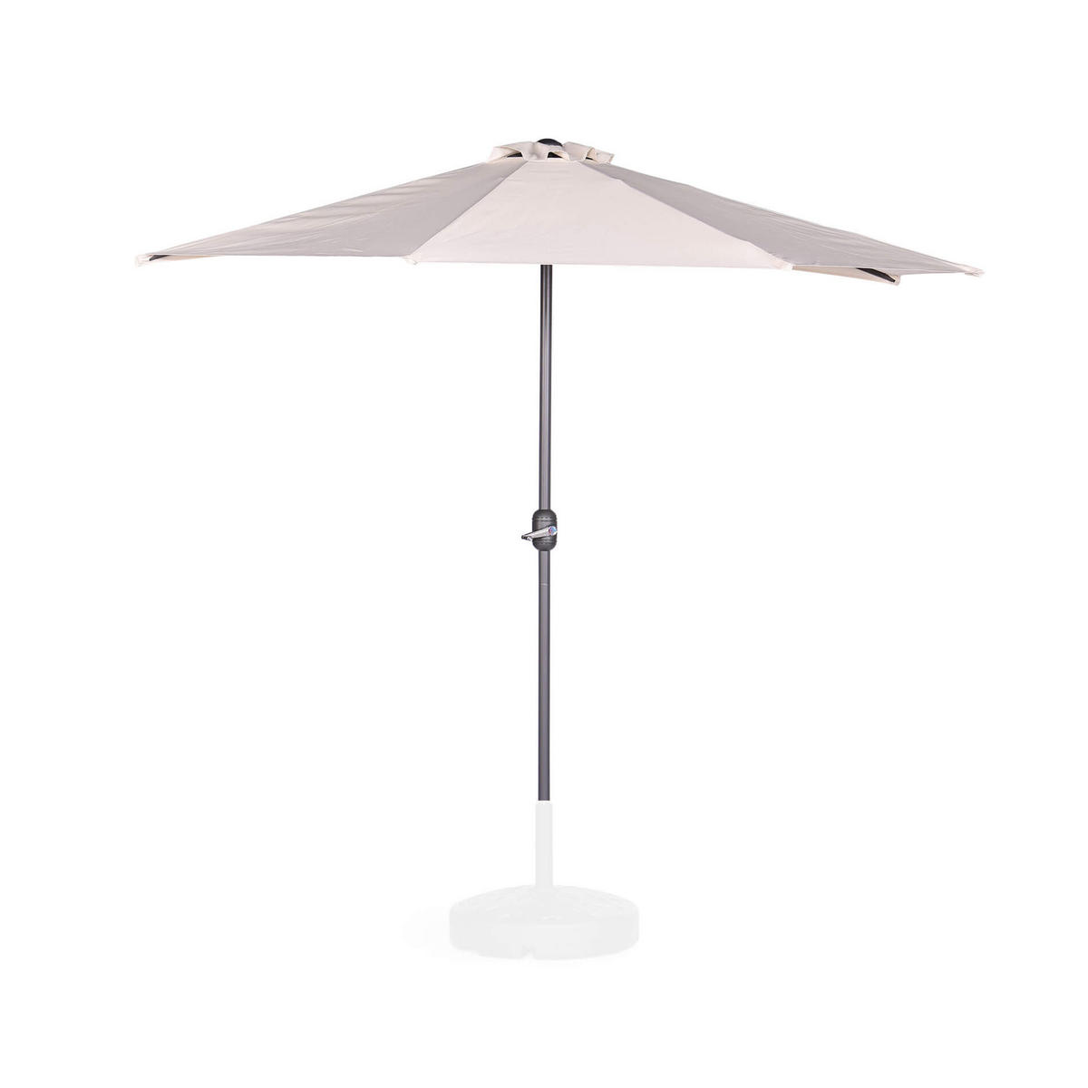 SONNENSCHIRM Beige 270/135/245 cm - Beige, Metall (270/135cm) - Mobili Rebecca