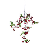 KUNSTBLUME Viridis Rot 88/88/88 cm Kunstoff - Rot, Kunststoff (88/88/88cm) - Mondex