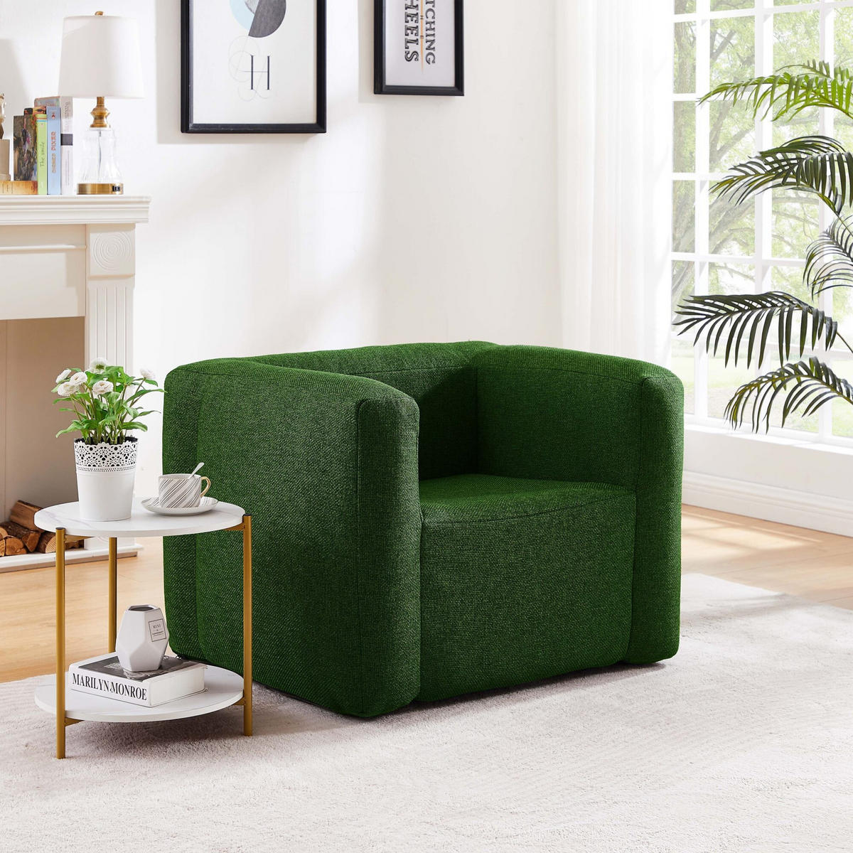 SESSEL aufblasbar - Innen- und Außenbereich - Farbe Grün - Grün, Kunststoff (66/78/93cm) - Terracotta