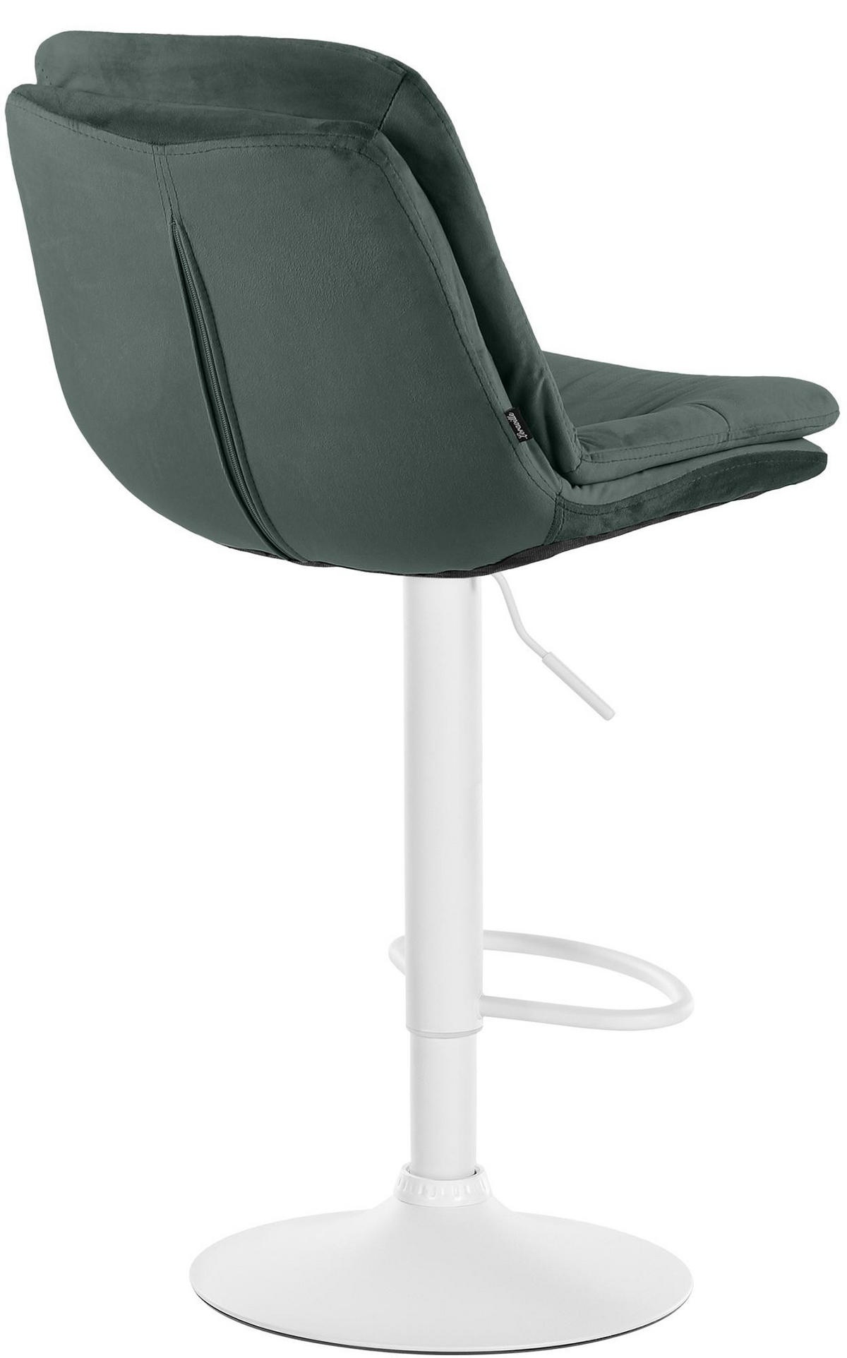 BARHOCKER Samt dunkelgrün - Dunkelgrün/Schwarz, Textil (46/94/54cm) - CLP