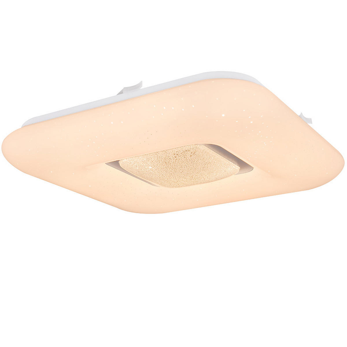 LED DECKENLEUCHTE TRYSTAN Weiß Metall - Weiß, Metall (30/30/6cm)