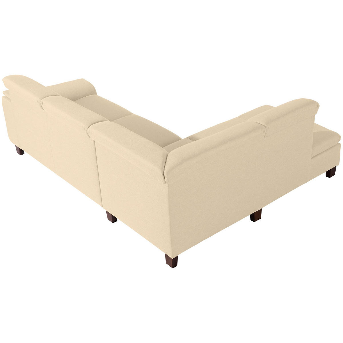 ECKSOFA mit Ottomane links Kaylil Flachgewebe beige - Beige, Kunststoff (187/247cm) - 58aufmkessel