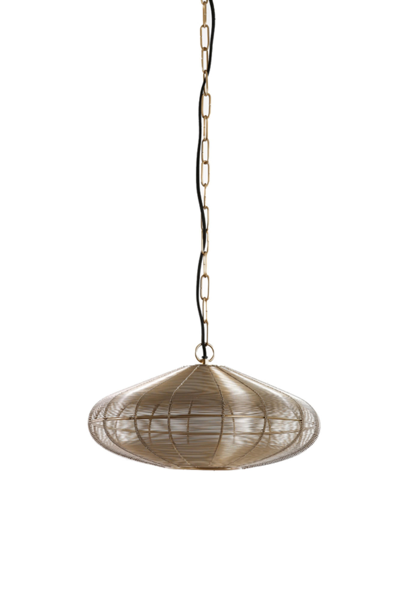 HÄNGELAMPE Bahoto Gold Ø40/18 cm - Goldfarben, Metall (40/40/18cm) - Light & Living