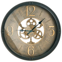 WANDUHR 50 cm Schwarz Albacete - Schwarz, Kunststoff (50/50/5cm) - Beliani