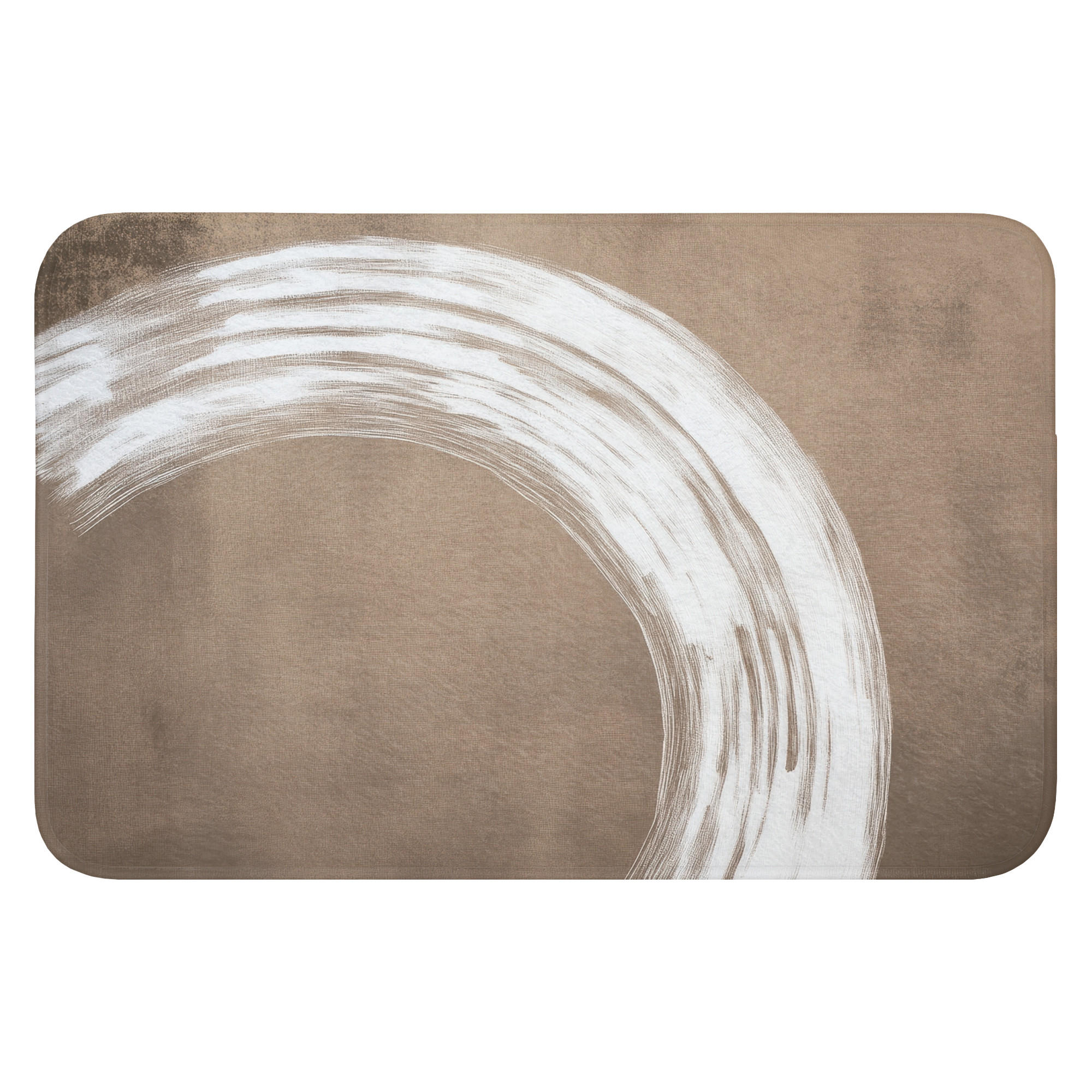 TEPIH ZA KUPAONICU Krug 60x40 cm - mokka, tekstil/plastika (60/40cm) - OnlyWow