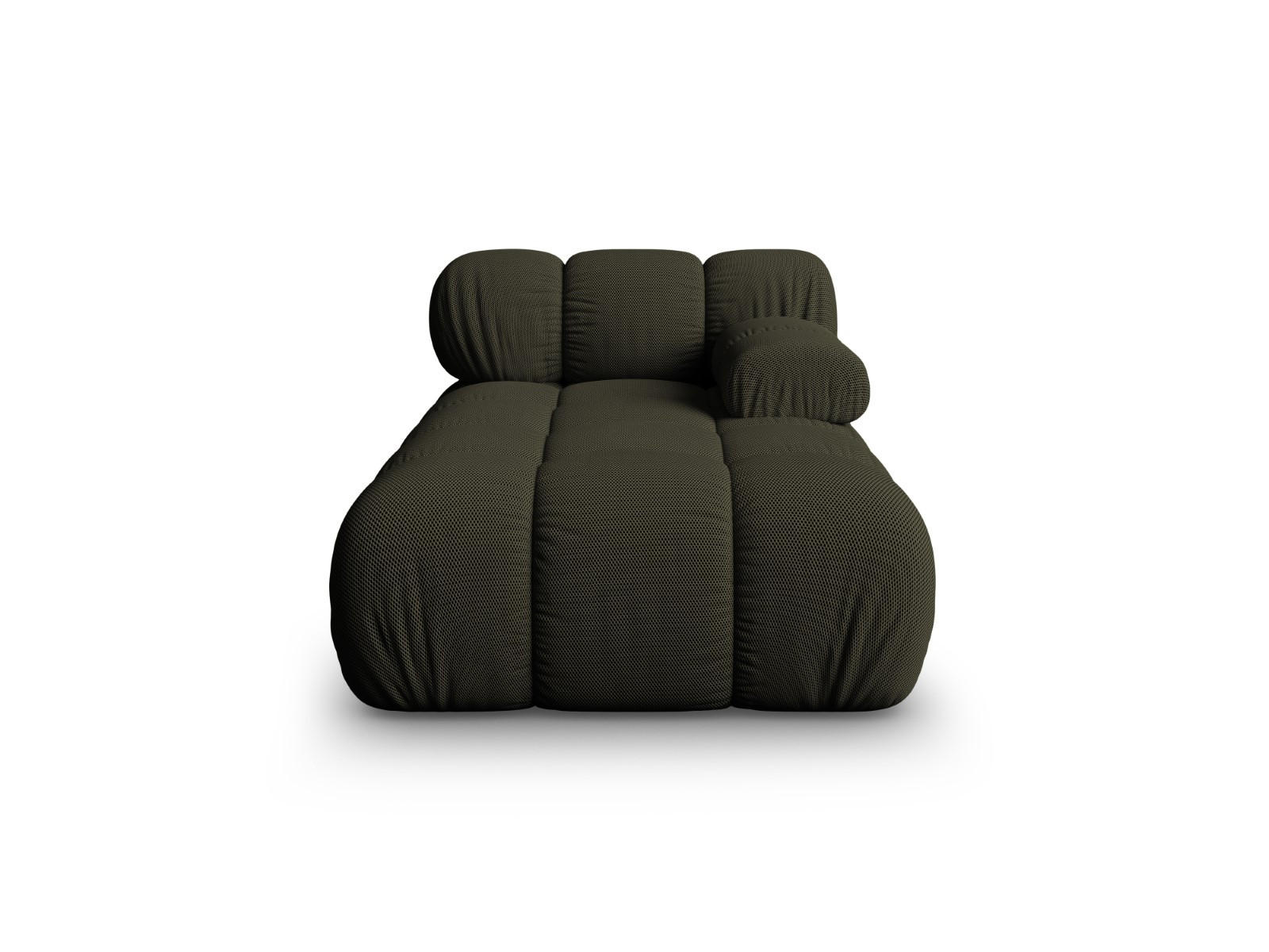 CHAISELONGUE rechts Bellis aus 3D-Stoff Amazonasgrün - Waldgrün, Textil (94/70/155cm) - Micadoni