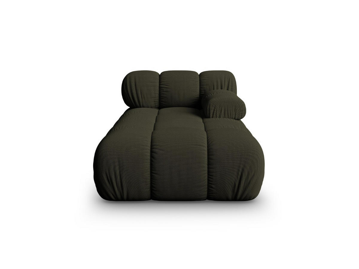 CHAISELONGUE rechts Bellis aus 3D-Stoff Amazonasgrün - Waldgrün, Textil (94/70/155cm) - Micadoni