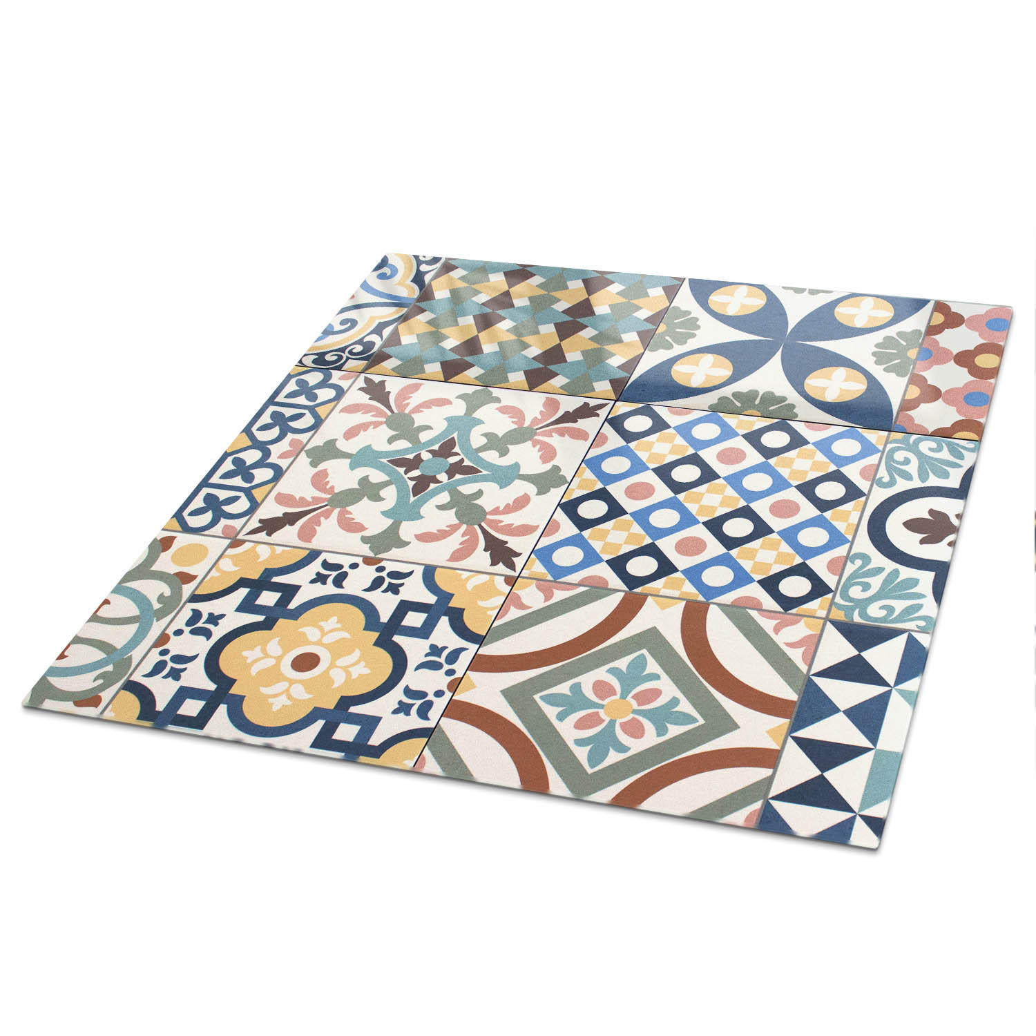 TISCHPLATTE 50x50 cm – Mosaikmuster - Grau, Glas (50/50/0.4cm) - Wallfluent
