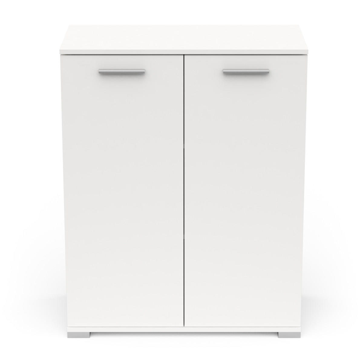 VIELZWECKSCHRANK 2 Türen – IZZY - Weiß, Holzwerkstoff (79.7/35.1/101.7cm) - Calicosy